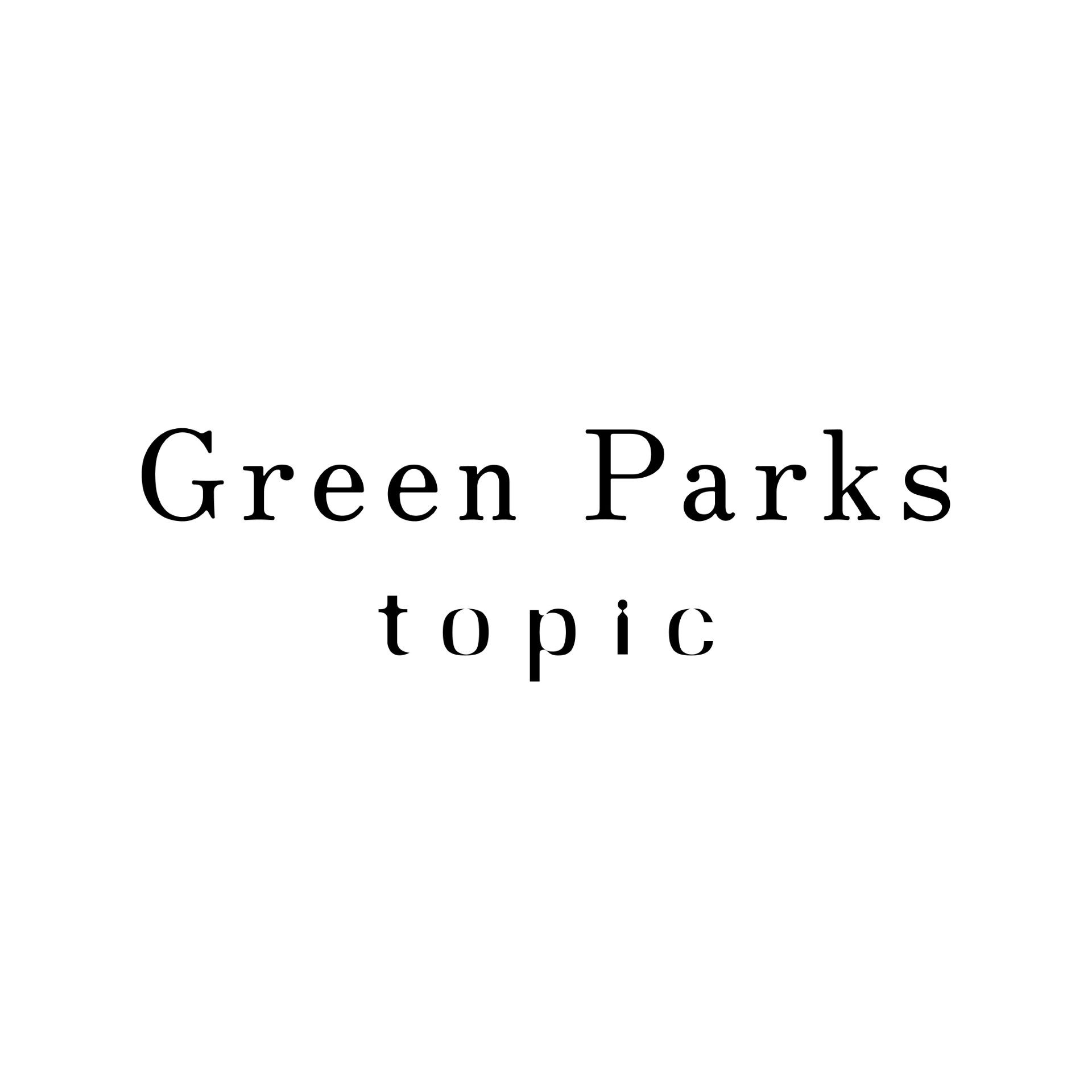 Green Parks topic